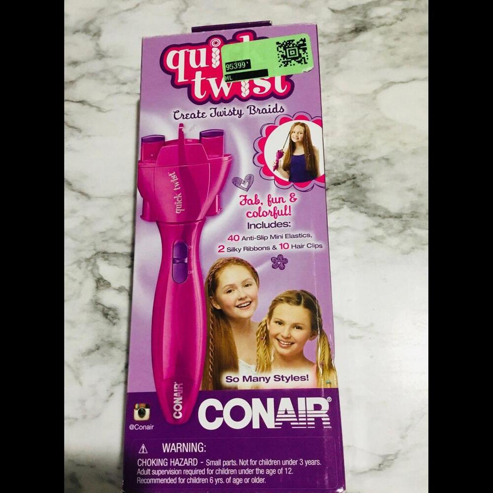 CONAIR HAIR BRAIDER QUICK TWIST BONUS PACK. NEW IN BOX.